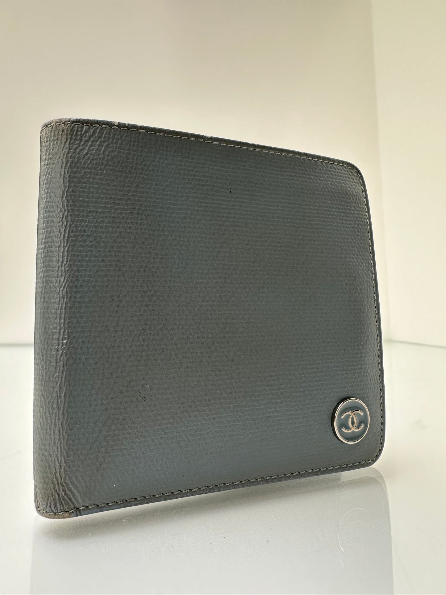 Chanel Blue Vintage Bifold Wallet