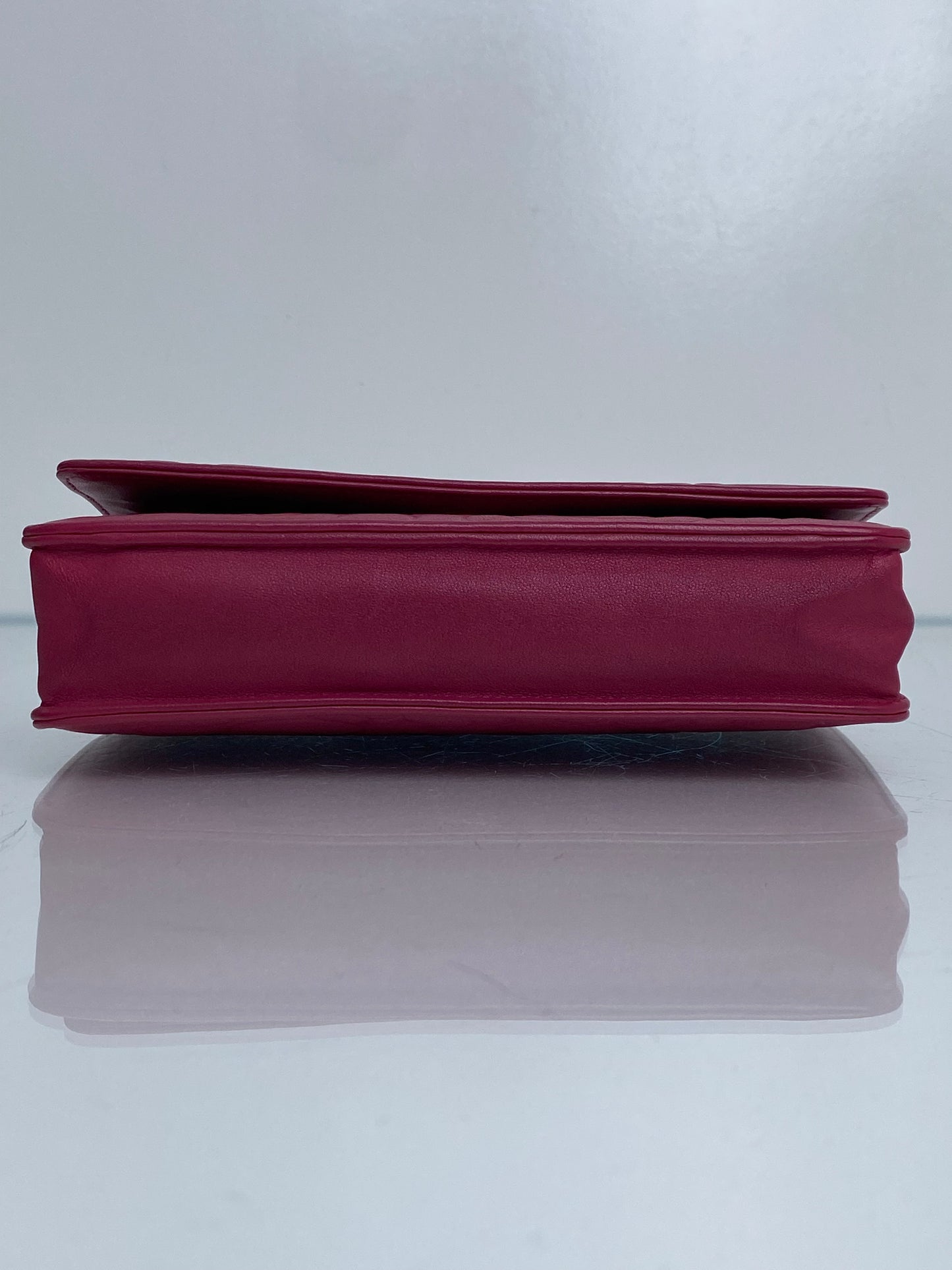 Chanel Pink Camellia Embossed Leather WOC GHW