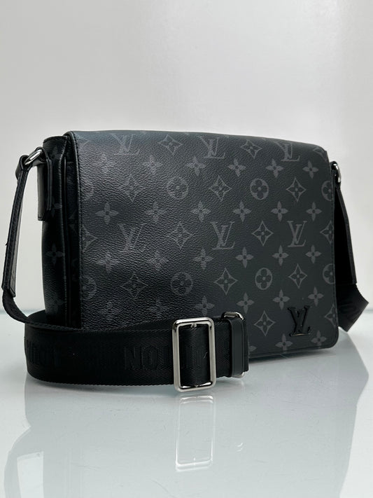 Louis Vuitton Monogram Eclipse District PM Bag