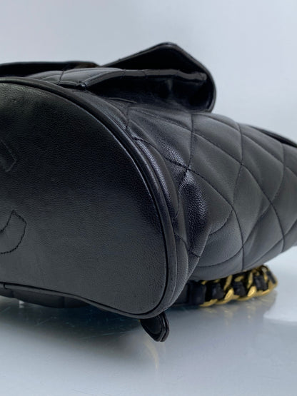 Chanel Vintage Black Duma Lambskin Backpack GHW #29