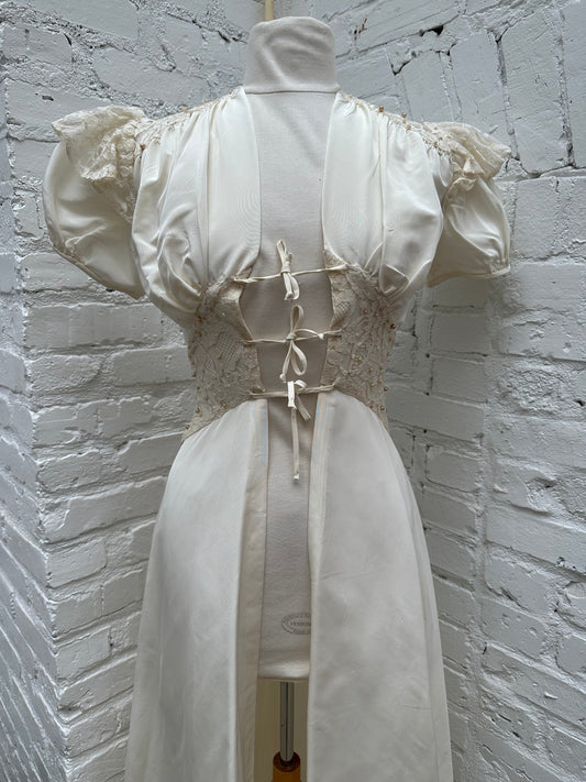 1940’s Silk & Pearl Robe