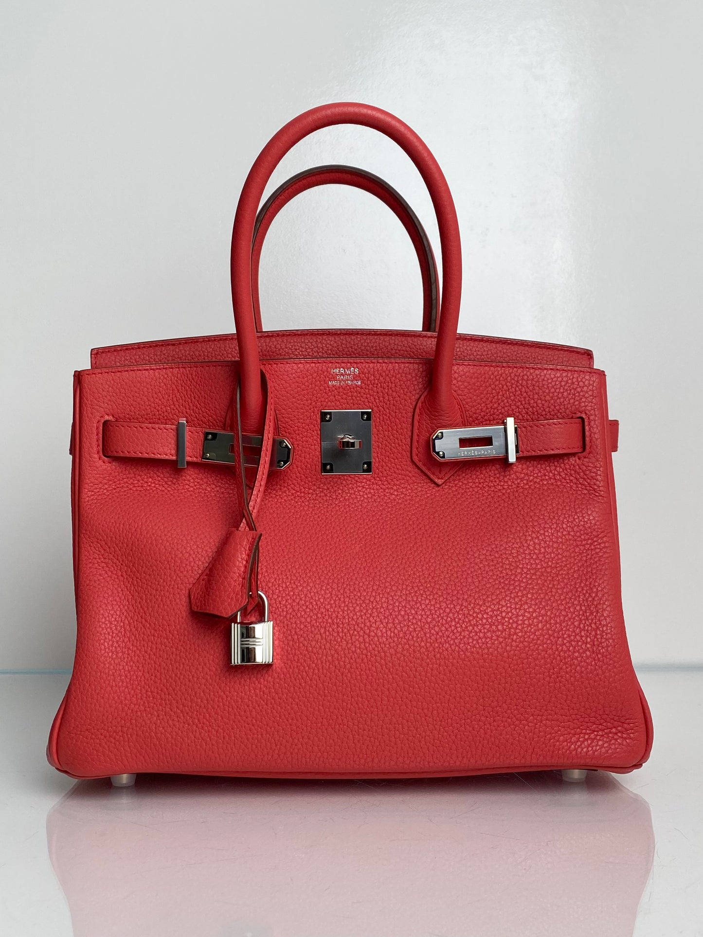 Hermes Birkin 30 Rose Jaipur Togo PHW #M
