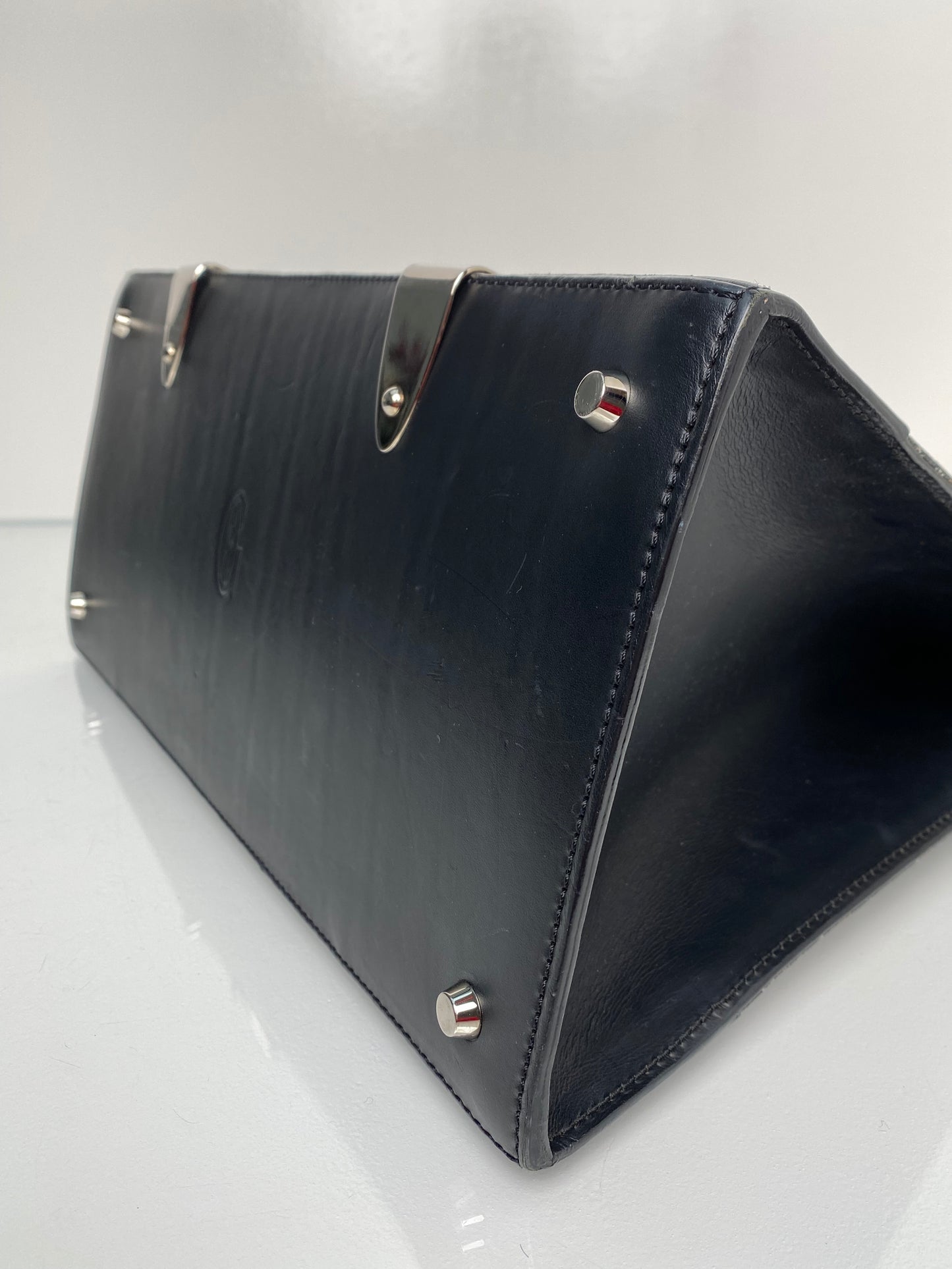 Goyard Black PM Goyardine Top Handle Tote Bag SHW