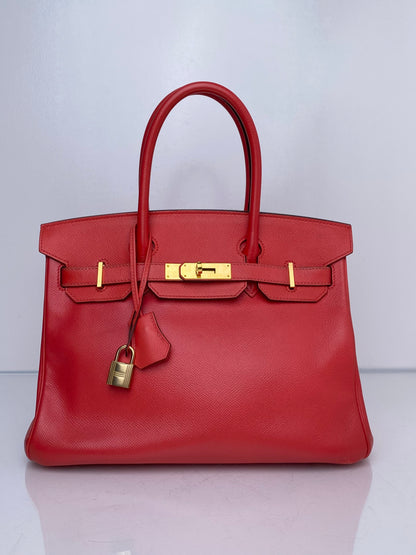 Hermes Birkin 30 Capucine Epsom GHW #Z