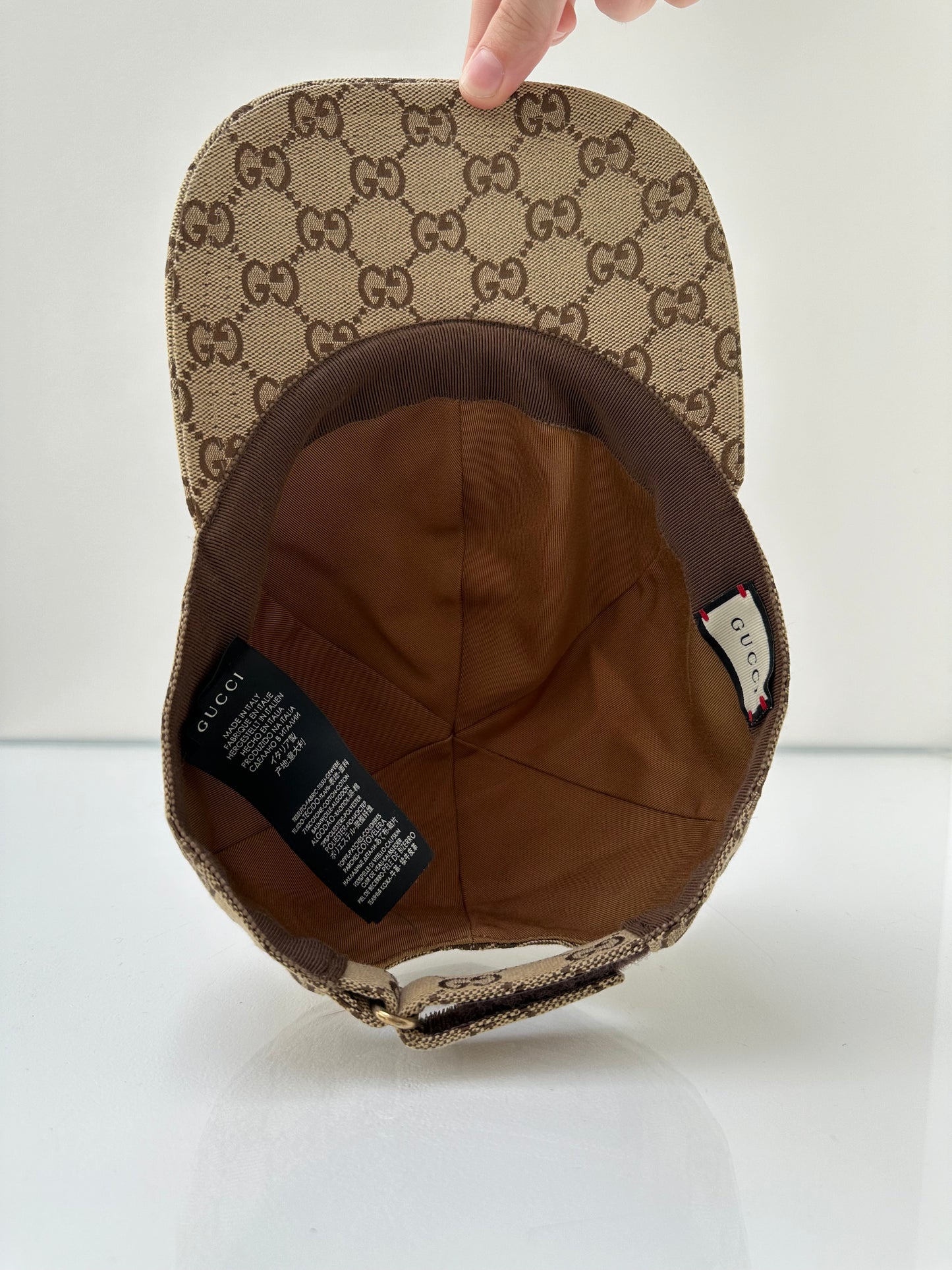 Gucci GG Canvas Logo Baseball Hat, XL