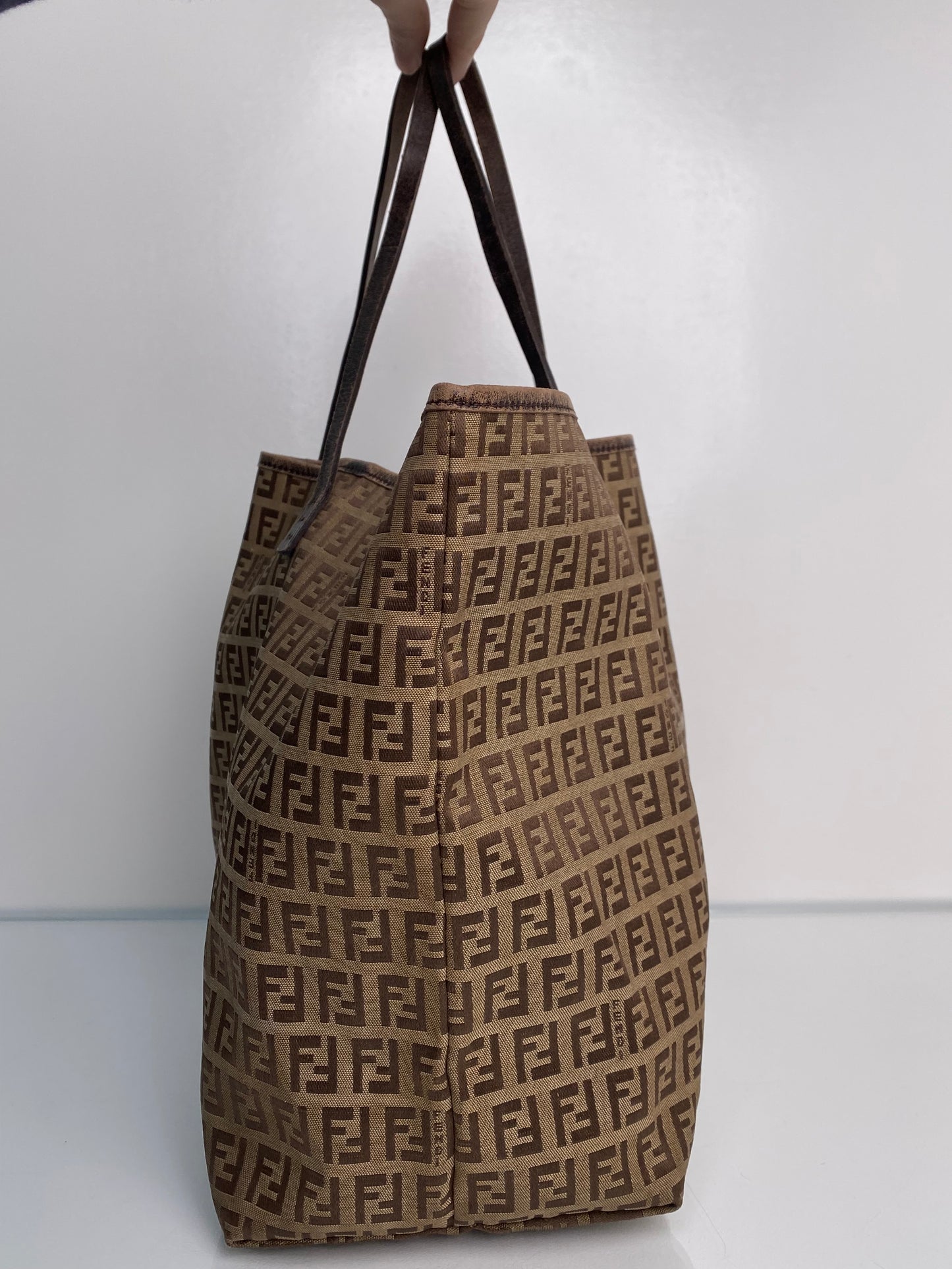 Fendi Light Brown Canvas Tote