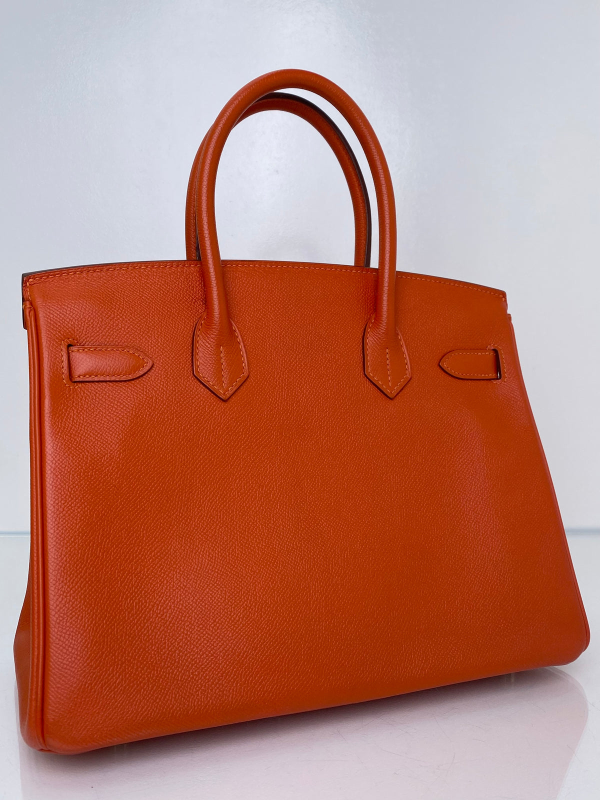 Hermes Birkin 30 Orange Poppy Epsom GHW #R
