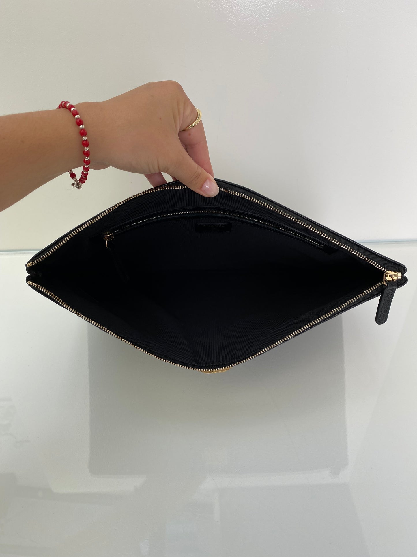 Chanel Black Boy Large O Pouch Bag GHW