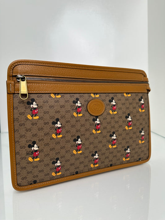 Disney x Gucci Mickey Mouse Tan Clutch