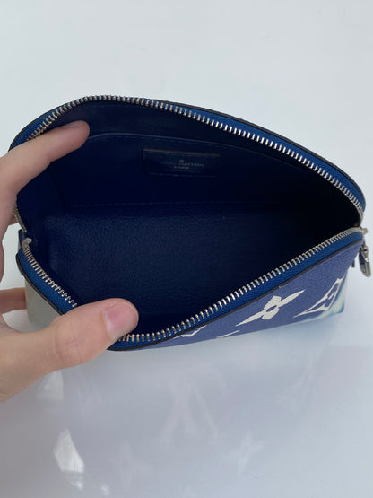 Louis Vuitton Blue Giant Monogram Escale Cosmetic Bag SHW