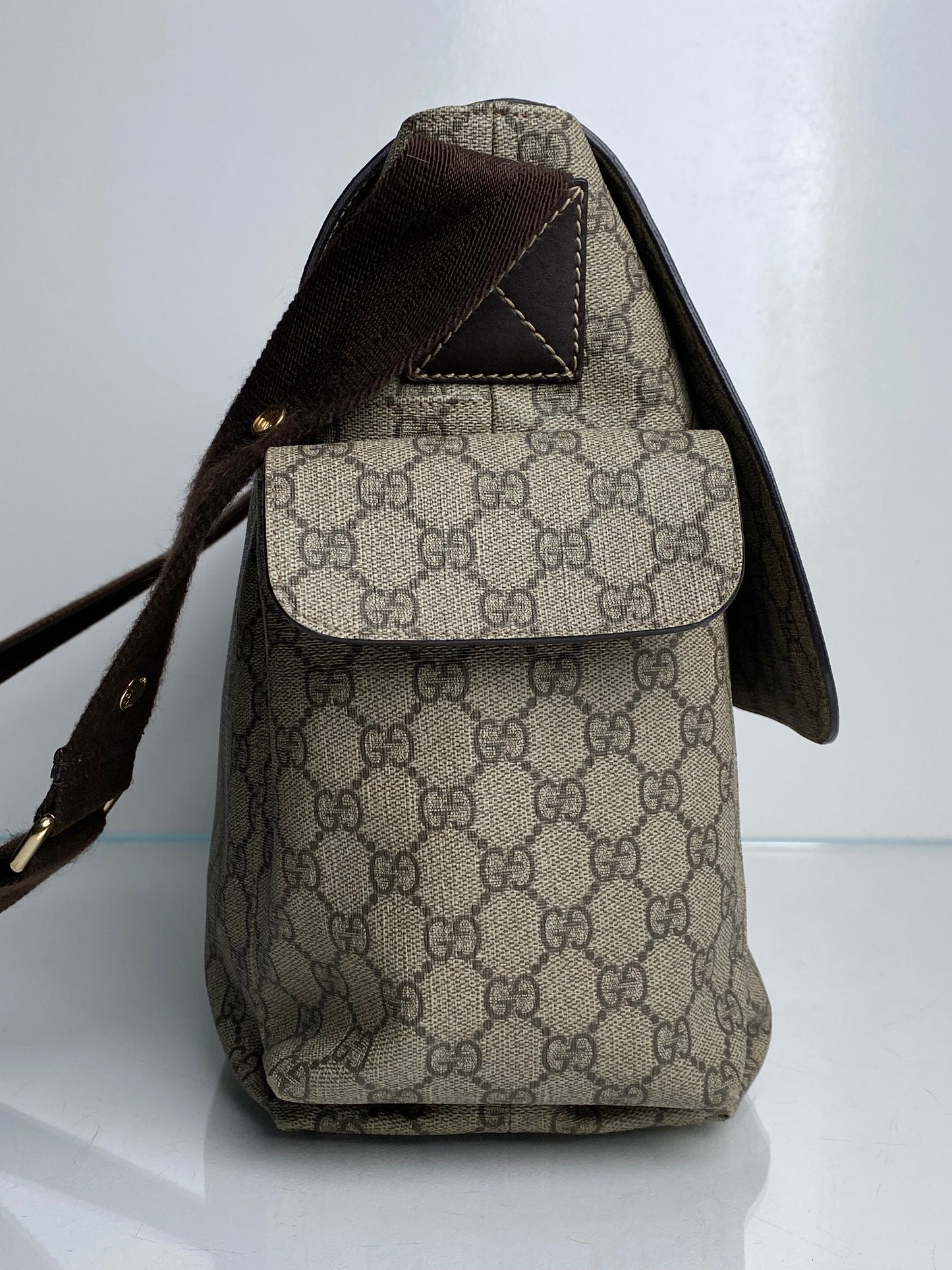 Gucci Guccisima Canvas Diaper Bag GHW