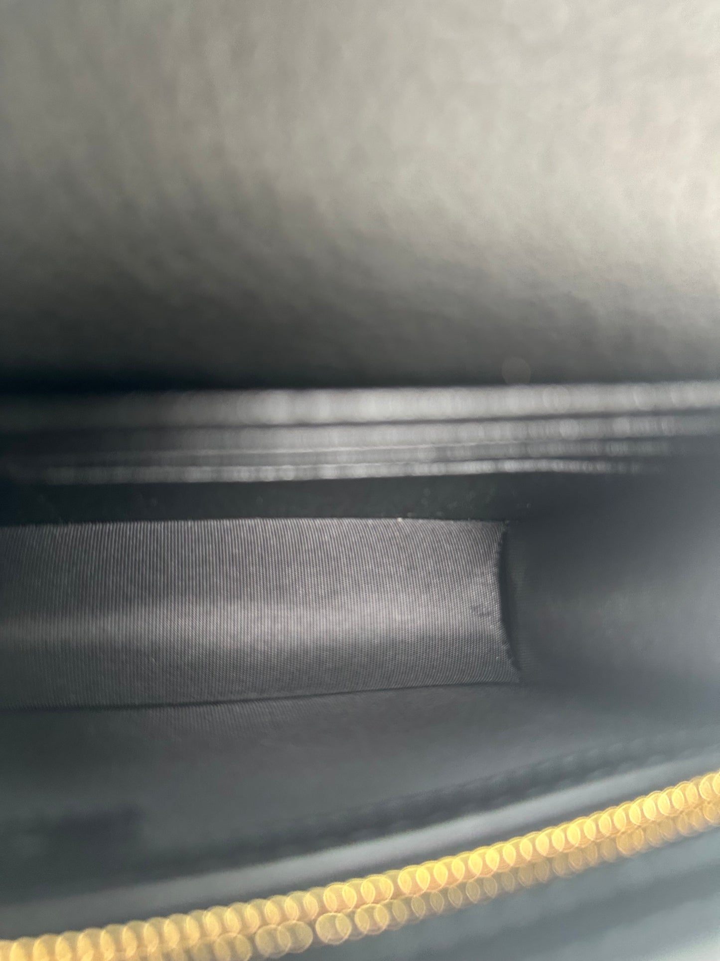 Gucci Black GG Emblem Wallet On Chain Crossbody Bag GHW
