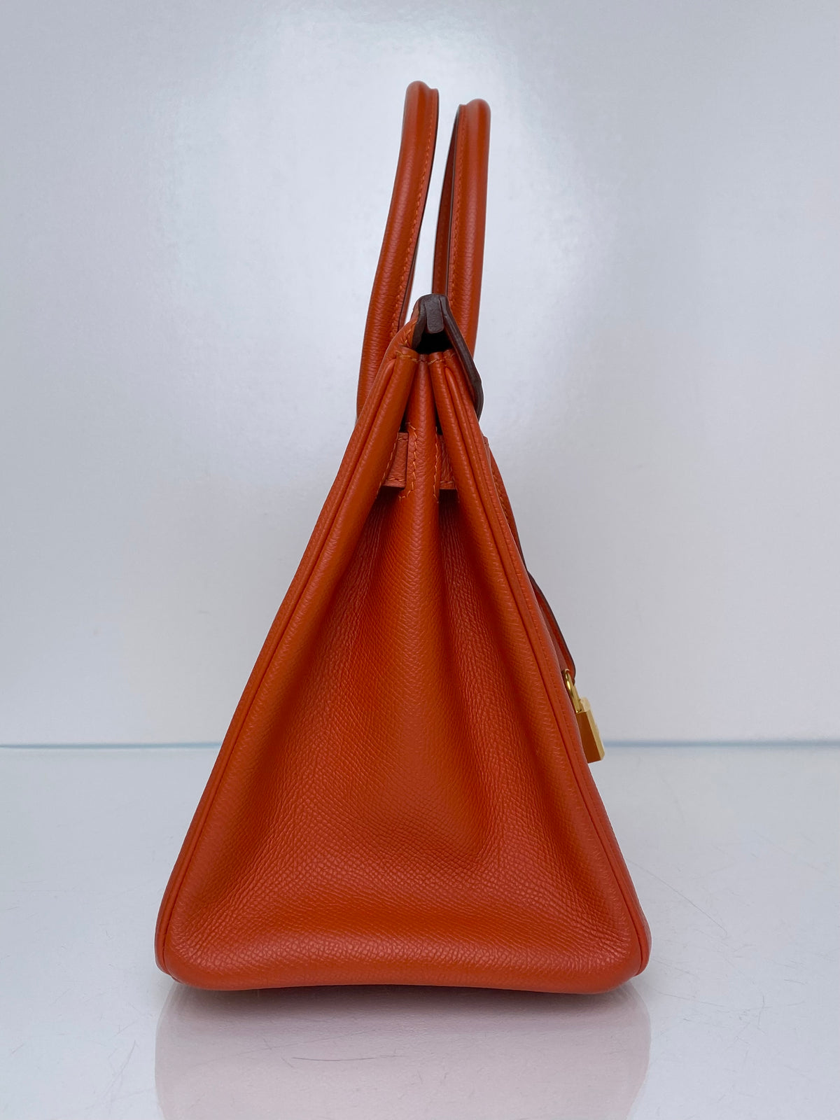 Hermes Birkin 30 Orange Poppy Epsom GHW #R