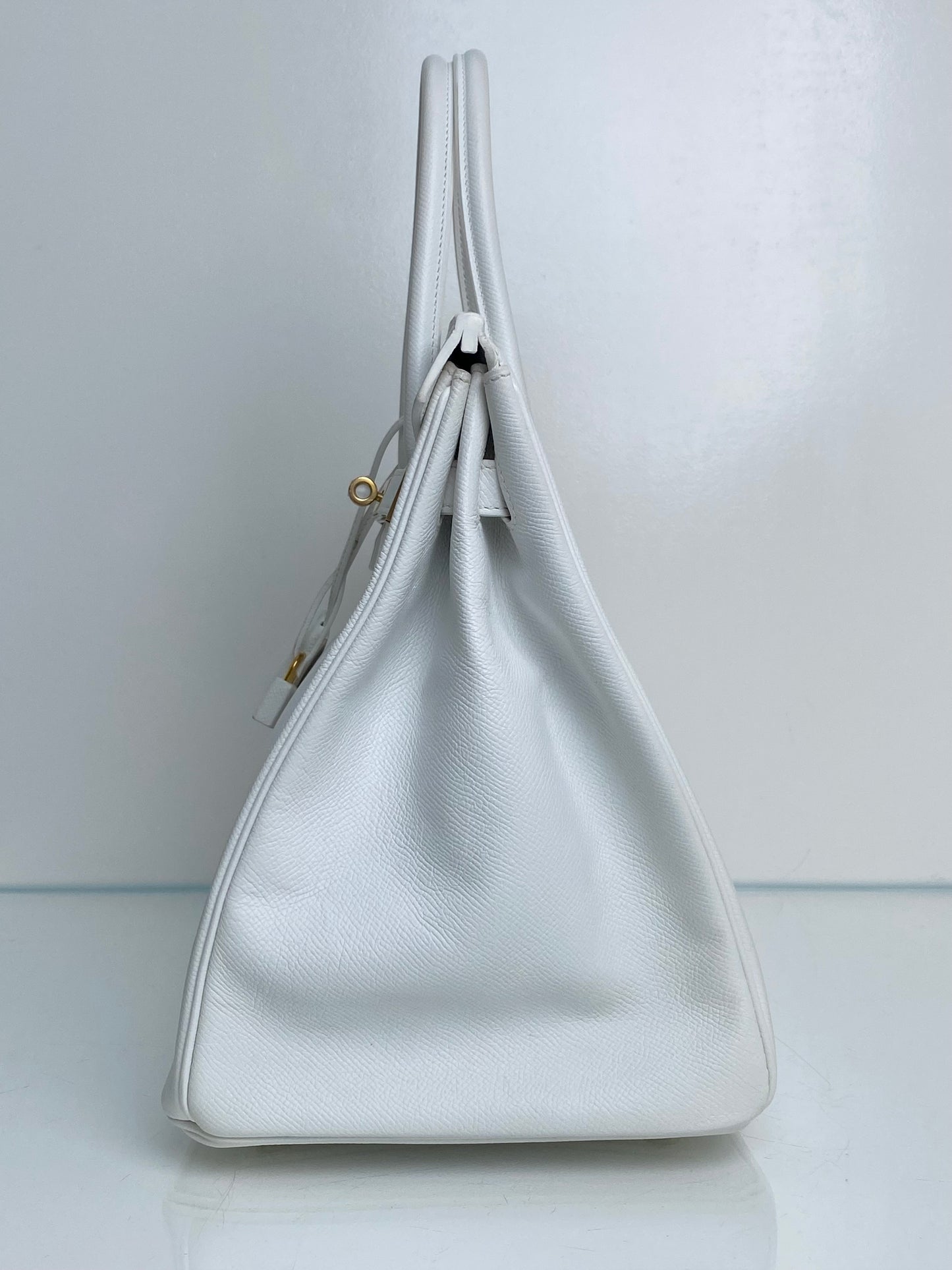 Hermes Birkin 35 White Epsom GHW #P