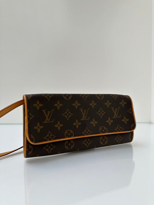 Louis Vuitton Monogram Pochette Twin Shoulder Bag