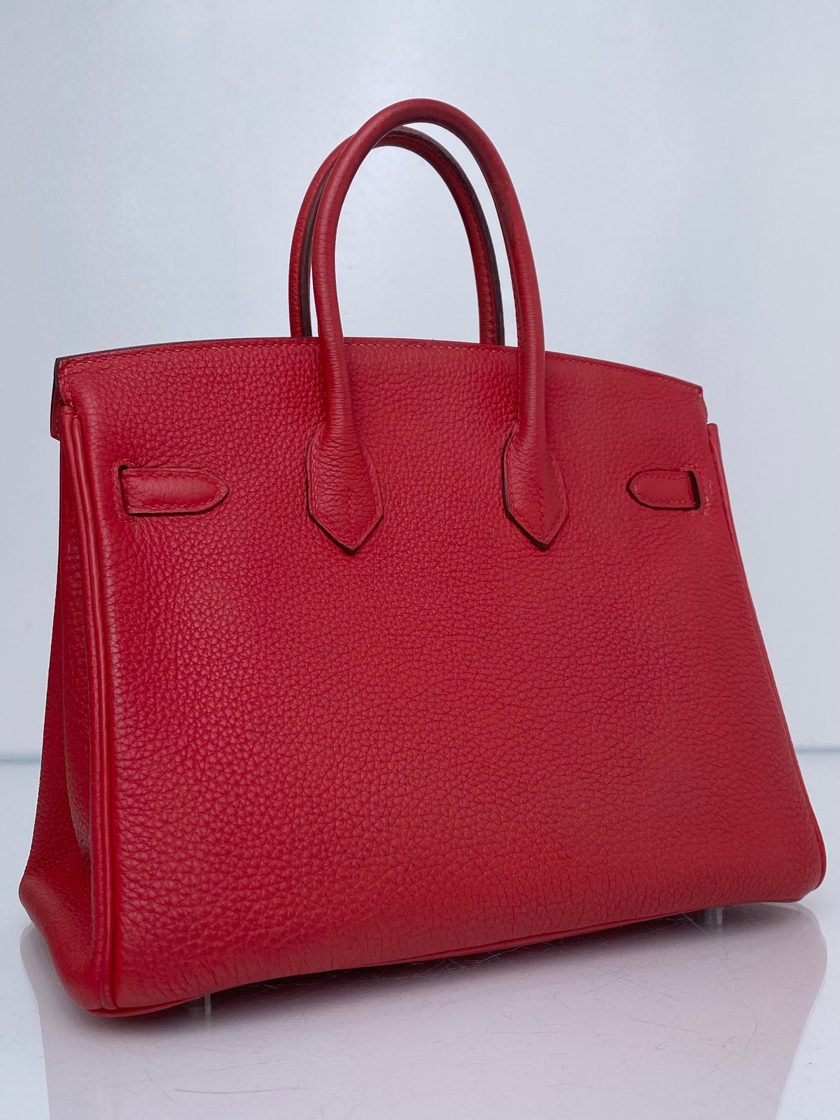 Hermes Birkin 25 Rouge Casaque Togo #C