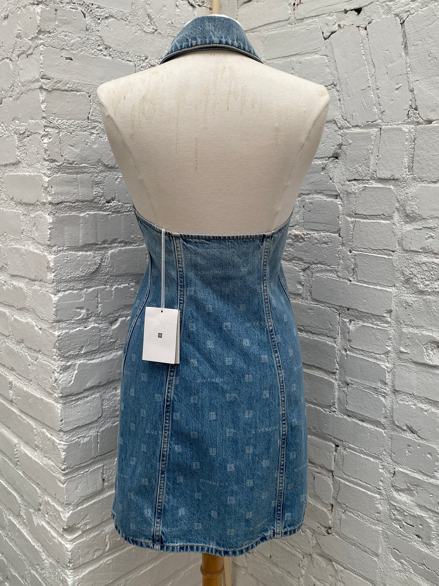 Givenchy Blue Denim Logo Dress, 38