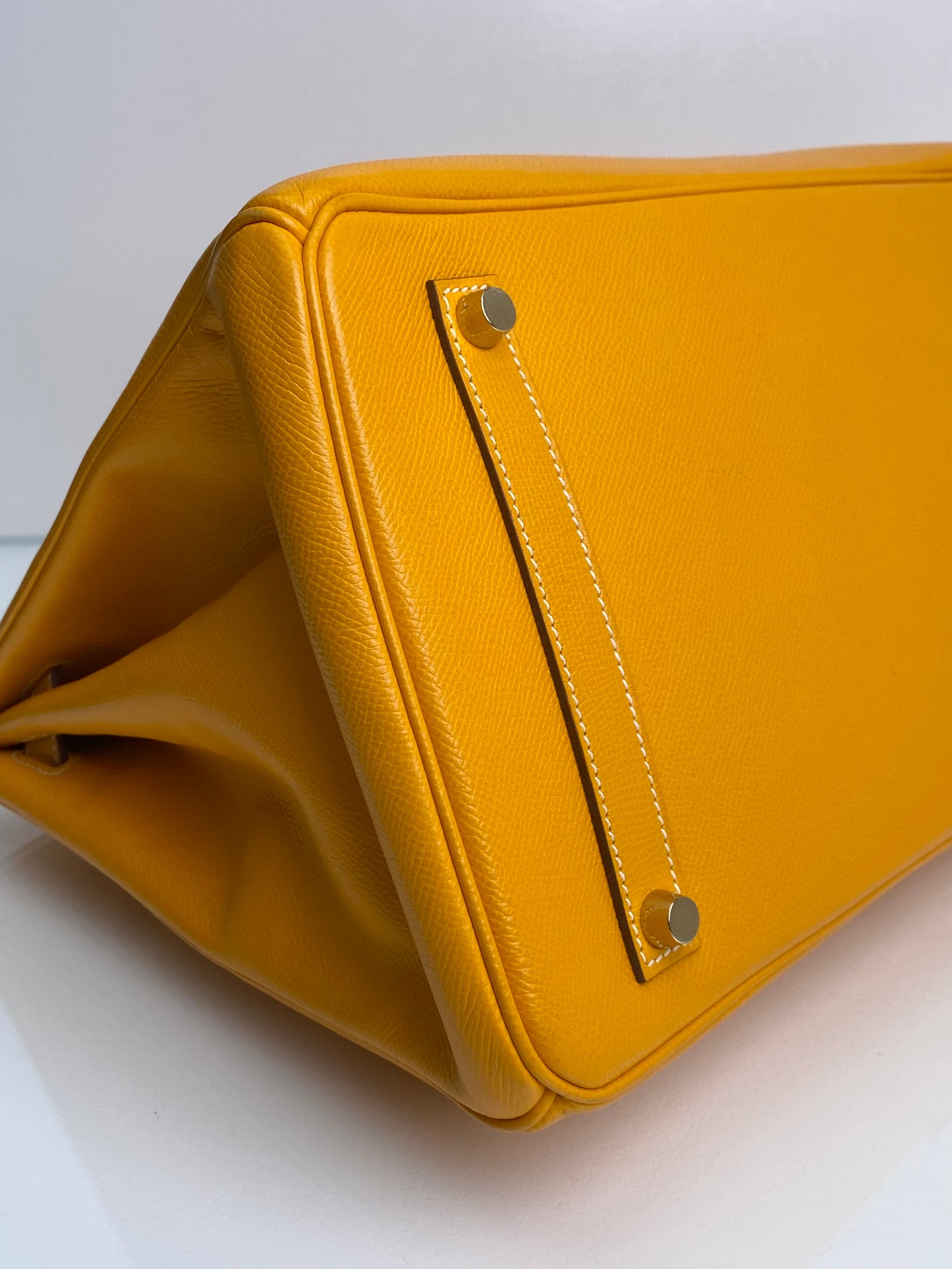 Hermes Birkin 35 Jaune Epsom GHW #P Square