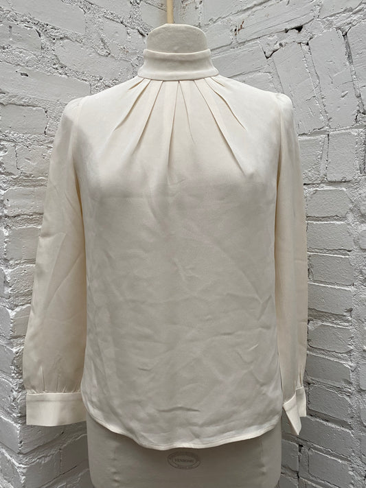 Black Iris Cream Blouse, 6