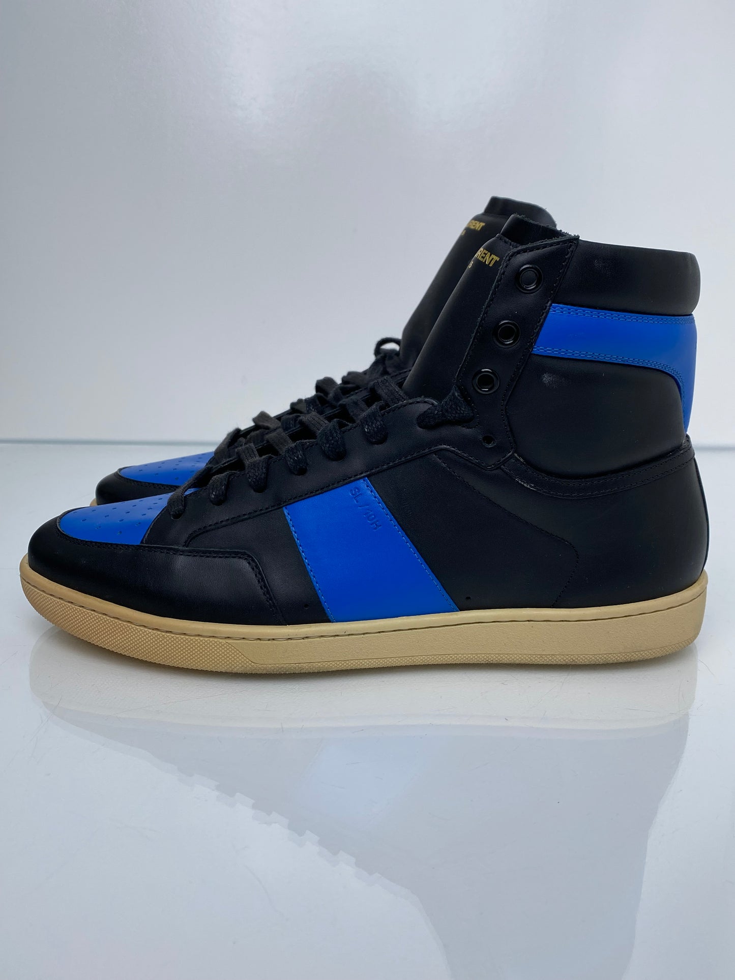 Saint Laurent Blue/Black High Tops, 42