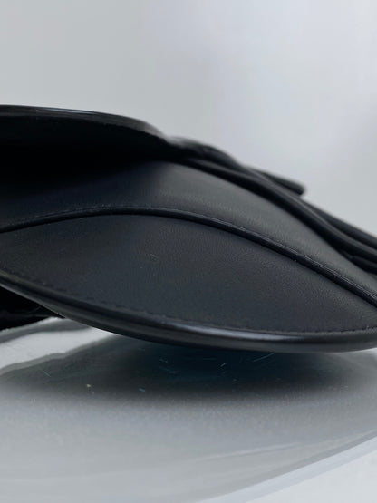 Dior Ultra Matte Black Saddle Mini Bum Bag MBHW