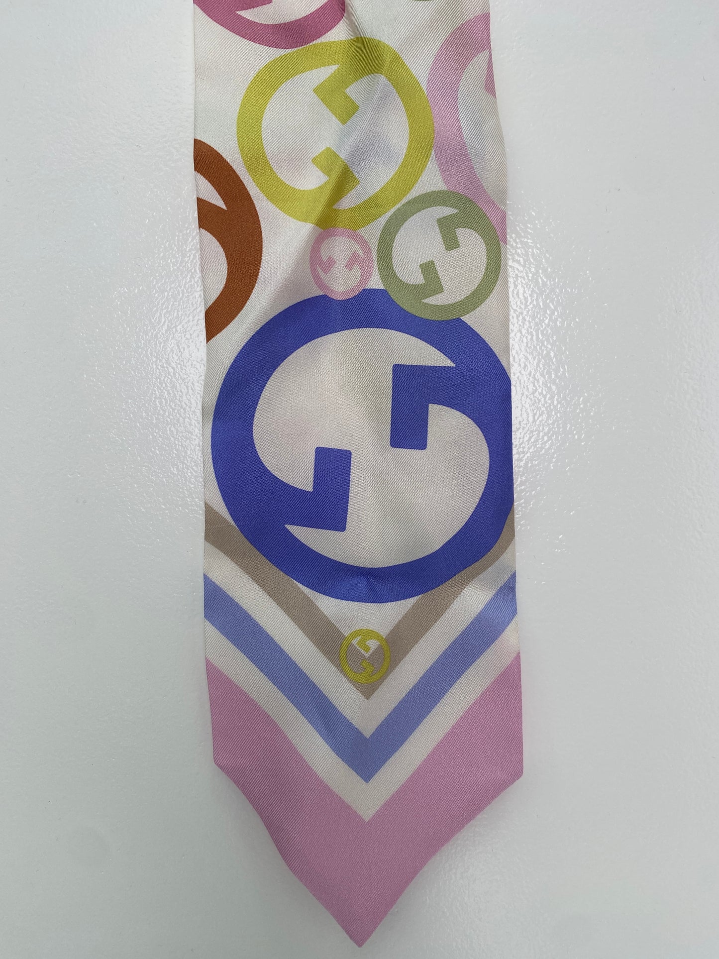 Gucci Multicolor & White Twilly