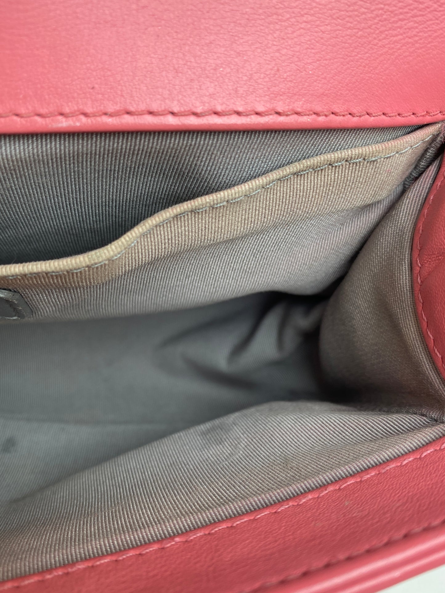 Chanel Pink Medium Chevron Boy Bag SHW #22