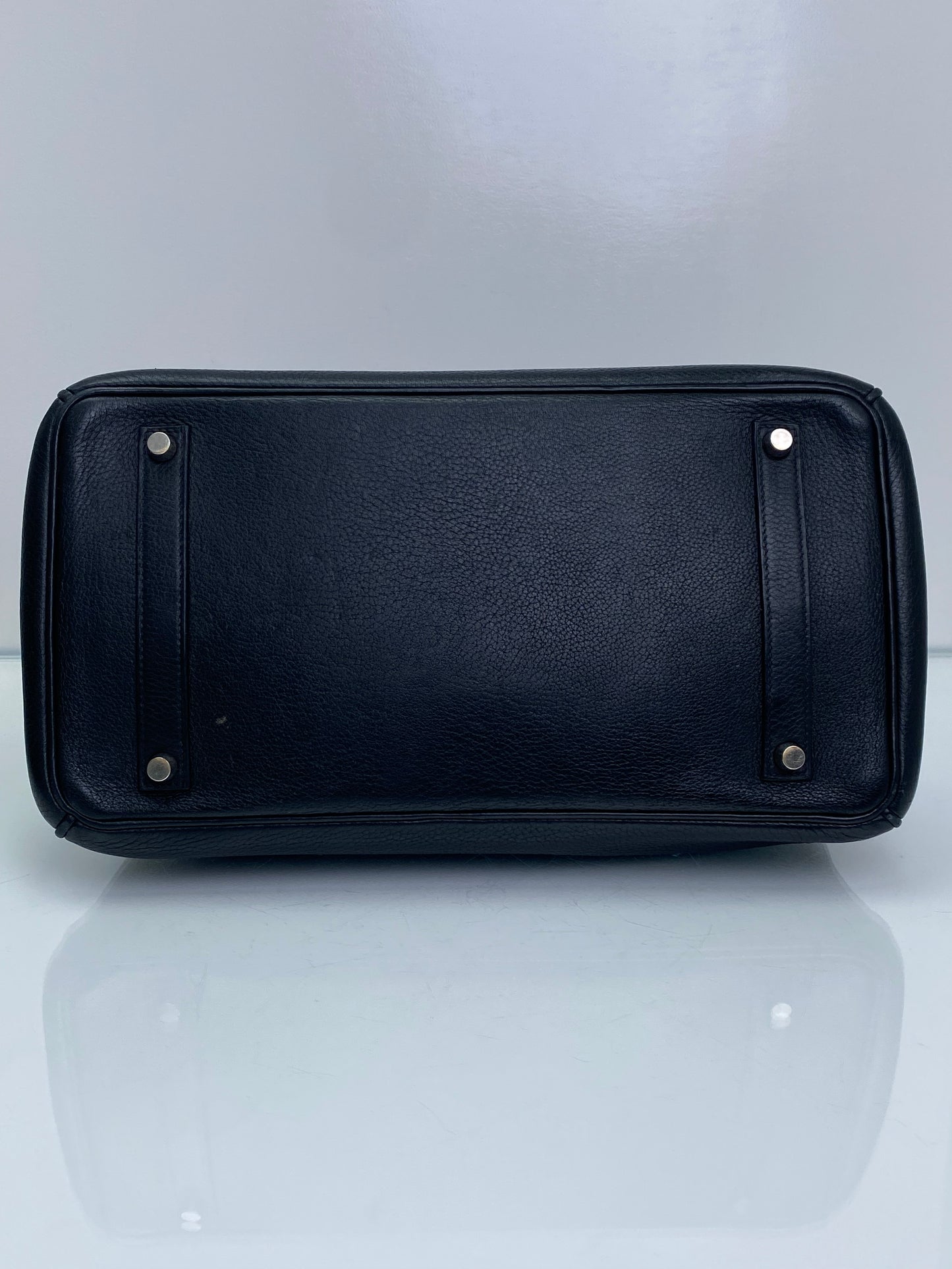 Hermes Birkin 35 Noir Clemence PHW #G