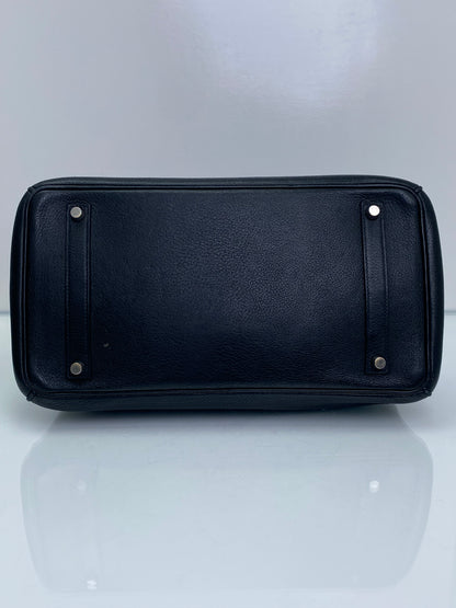 Hermes Birkin 35 Noir Clemence PHW #G