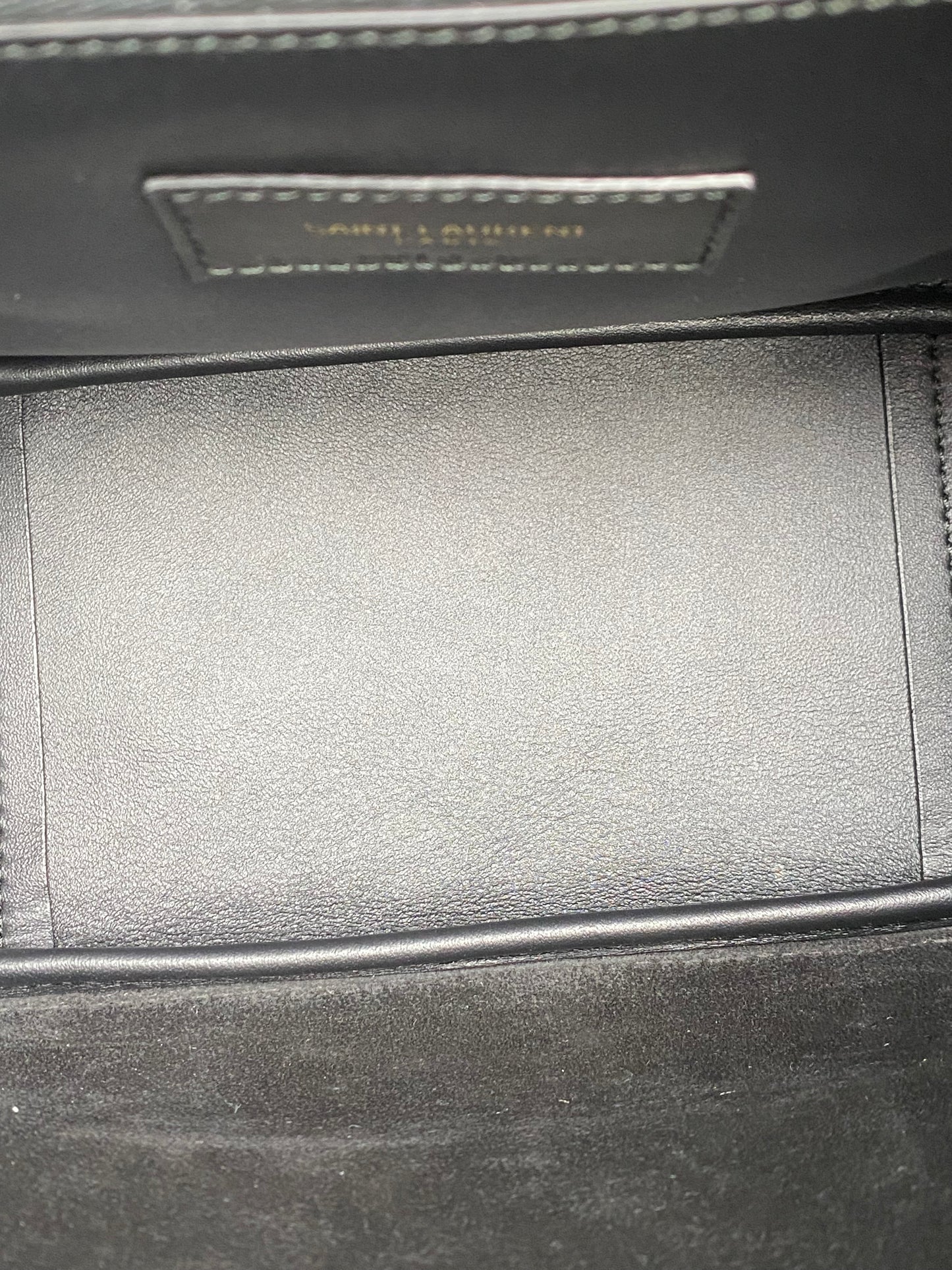 Saint Laurent Black Leather 5 Á 7 Small Bag GHW