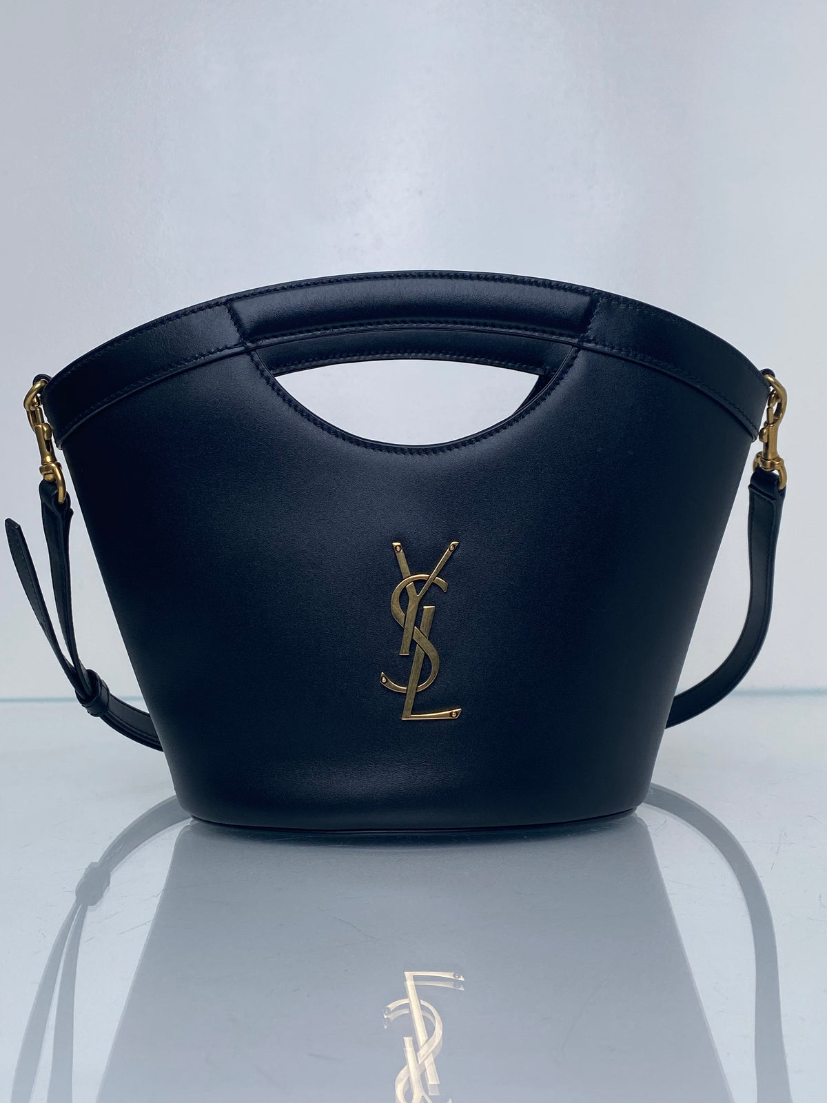 Saint Laurent Black Celia Tote Bag GHW