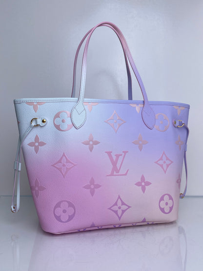 Louis Vuitton Pink Ombre Giant Monogram Spring In The City Neverfull Bag MM GHW