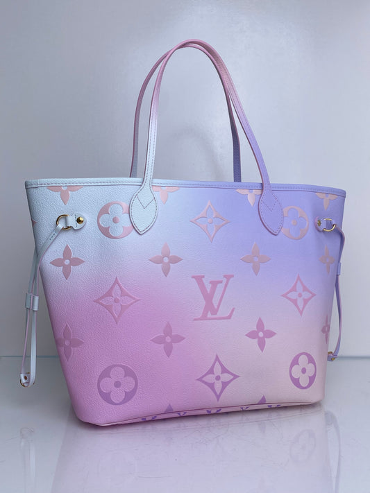 Louis Vuitton Pink Ombre Giant Monogram Spring In The City Neverfull Bag MM GHW
