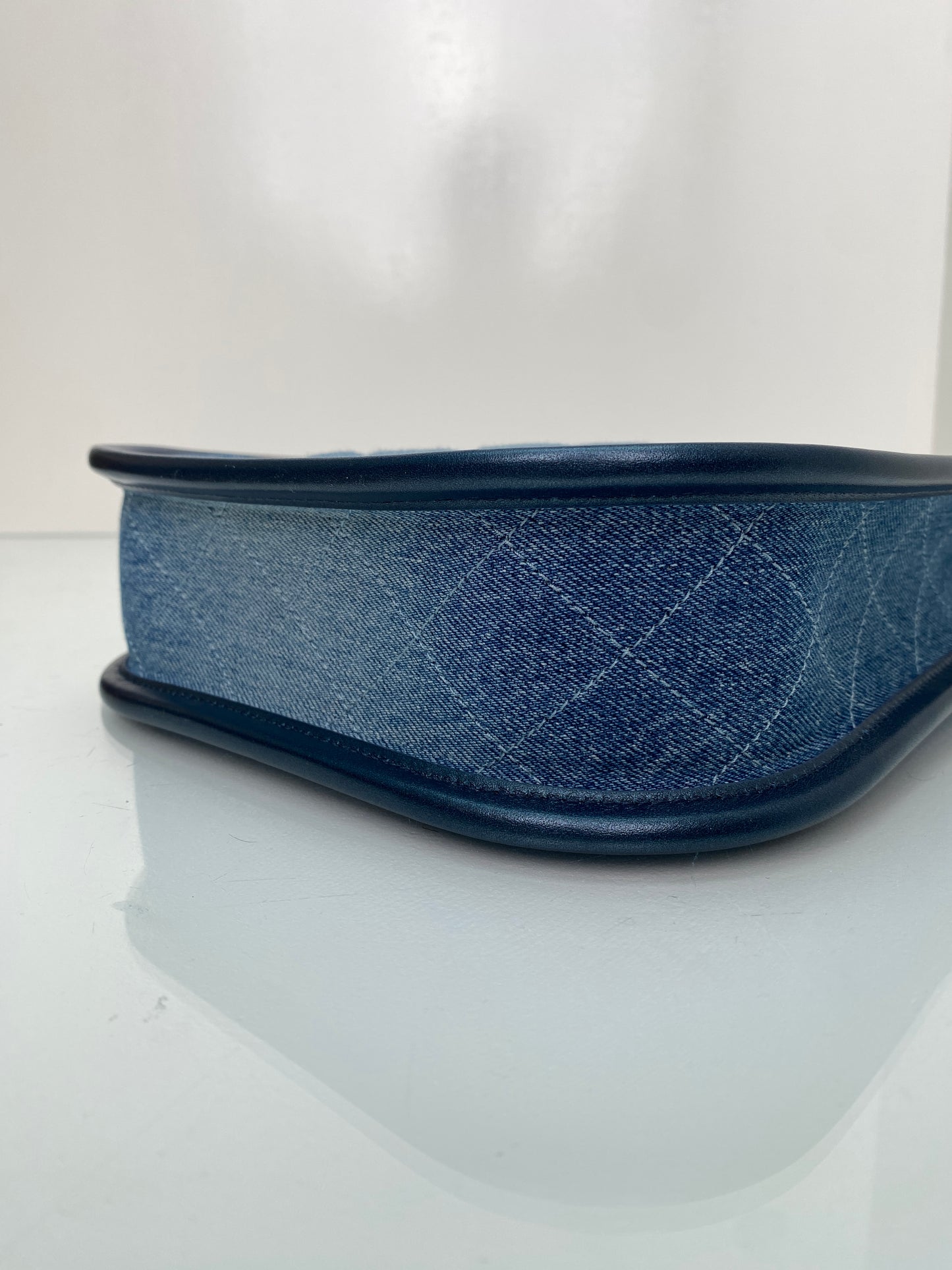 Chanel Denim Quilted Hobo Bag