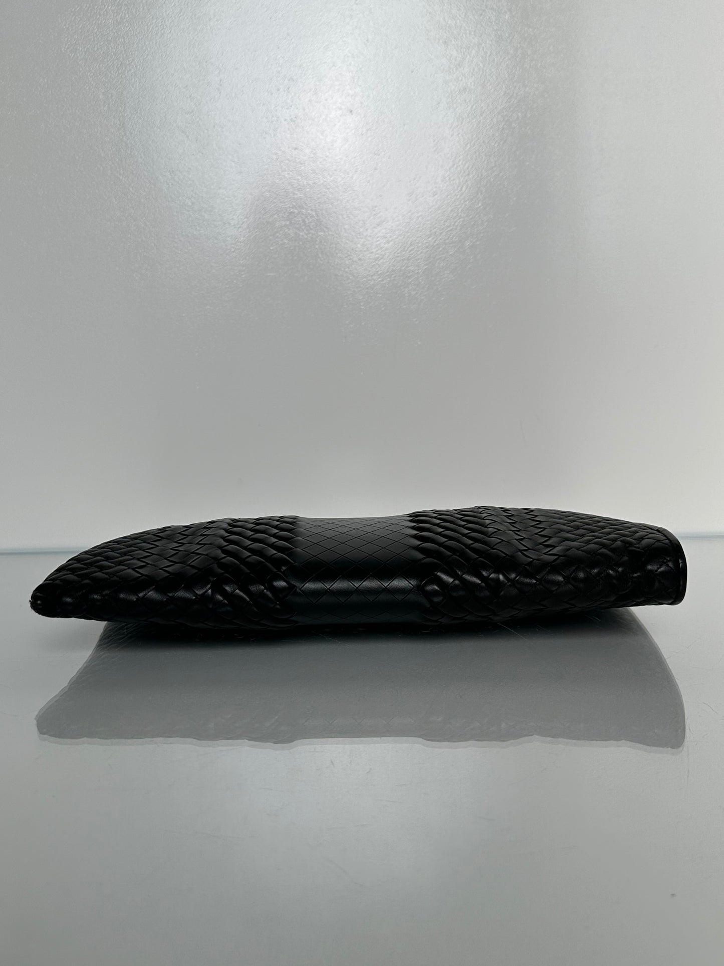 Bottega Veneta Black Intrecciato Clutch