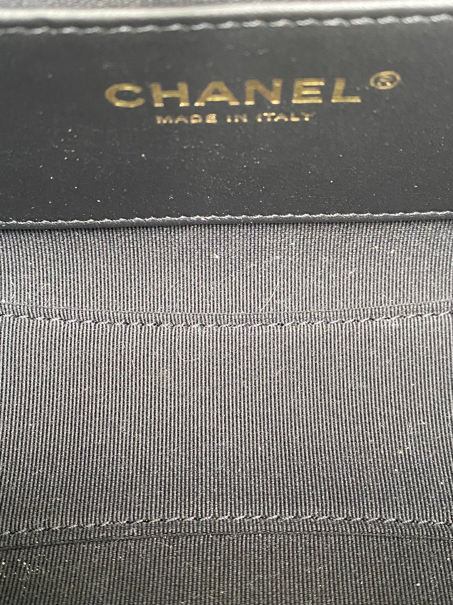 Chanel Black Small Pearl Quilted Shopping Bag GHW