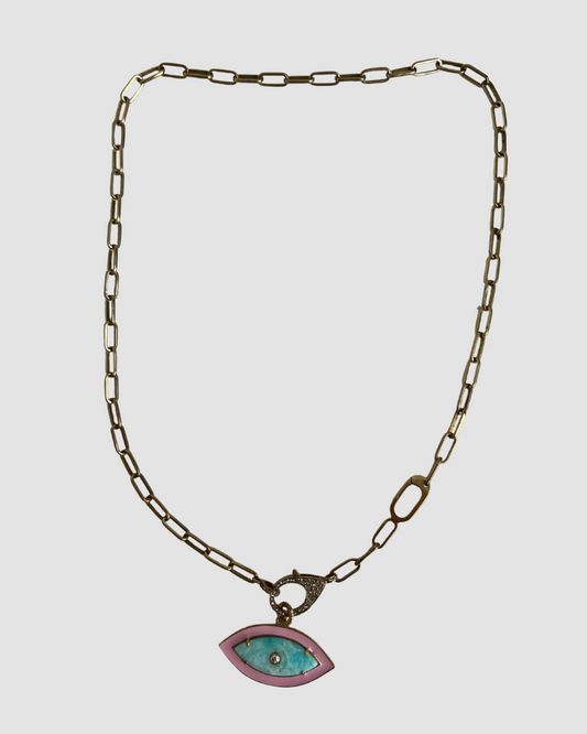 The Fine Woods Jewelry Evil Eye Necklace