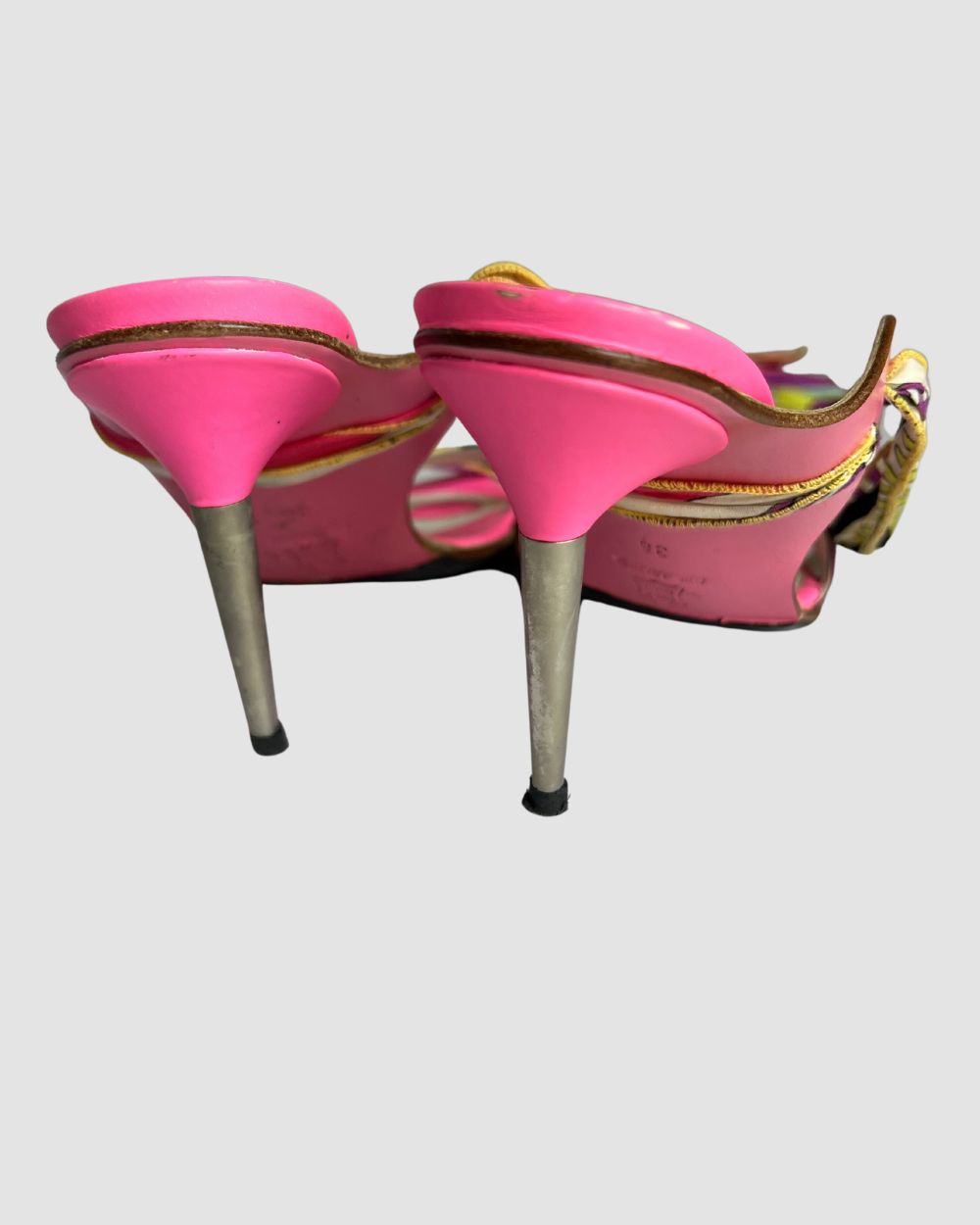 Emilio Pucci Pink Strappy Heels