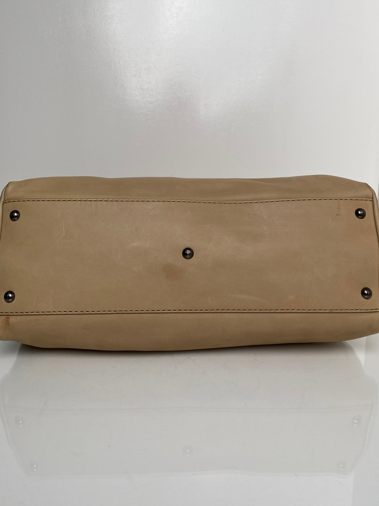 Fendi Beige & Grey Peekaboo Tote Bag TTHW