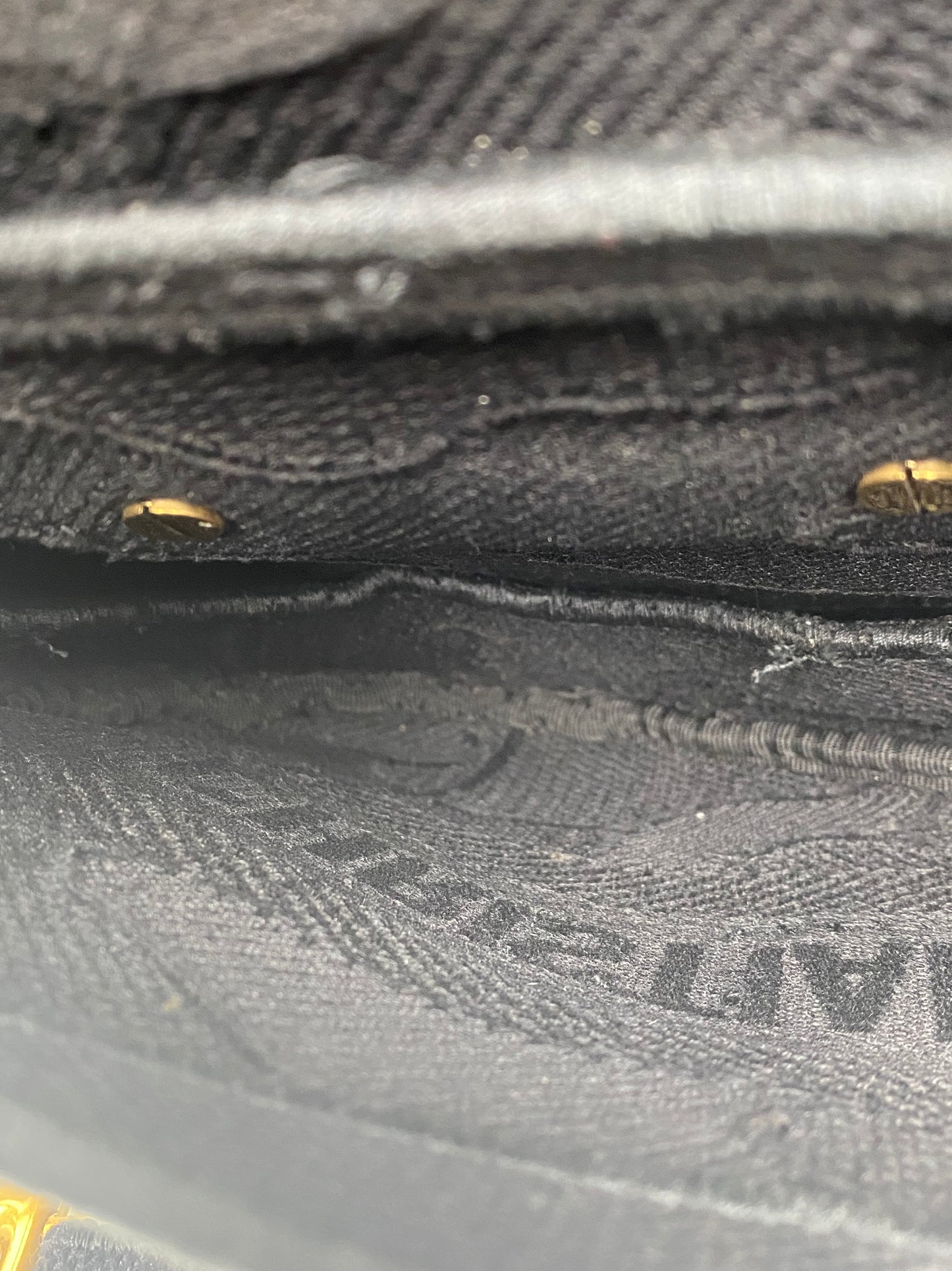 Dior Black Canvas Embroidered Saddle Bag GHW