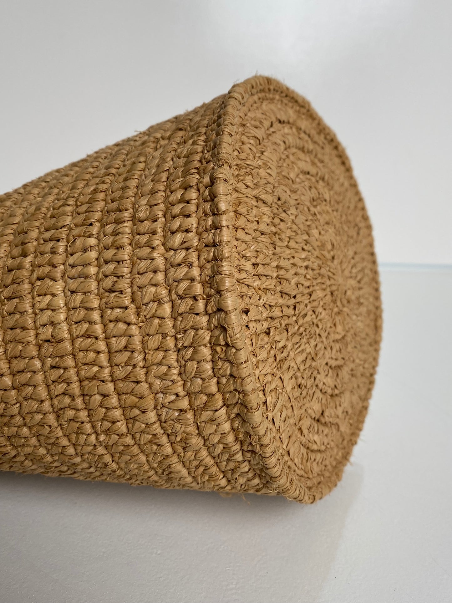 Celine Crecy Raffia Bucket Bag