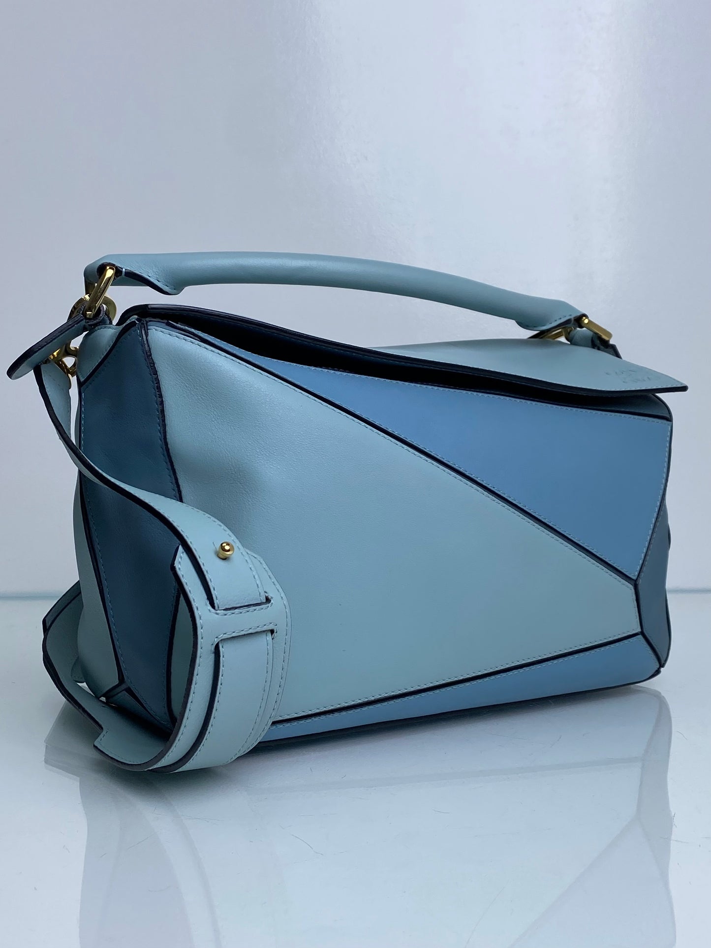 Loewe Shades Of Blue Puzzle Bag GHW