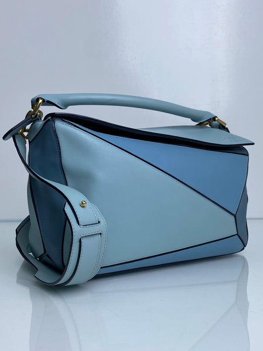 Loewe Shades Of Blue Puzzle Bag GHW