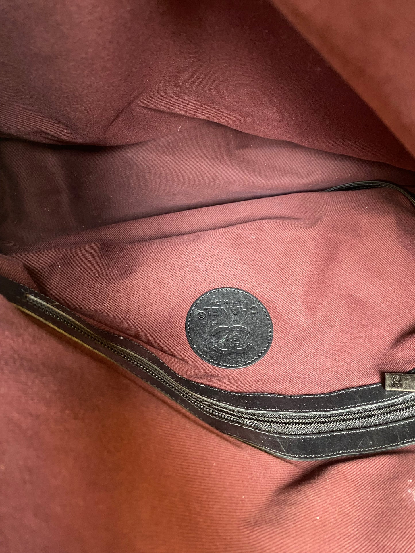 Chanel Black Quilted Vertical Sport Weekender Bag SHW