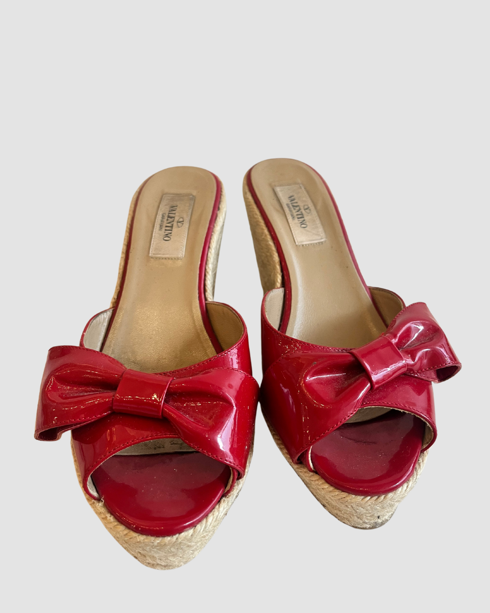 Valentino Red Bow Wedges