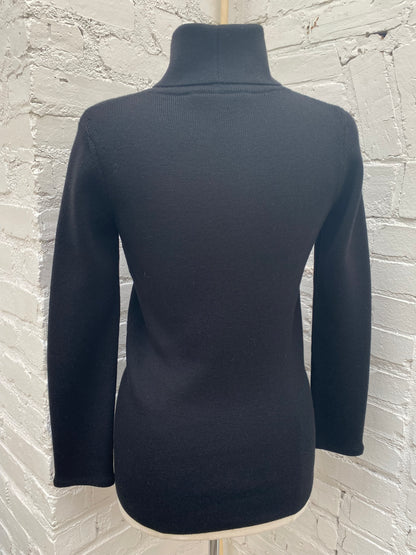 Christian Dior Black High Neck Sweater, 40
