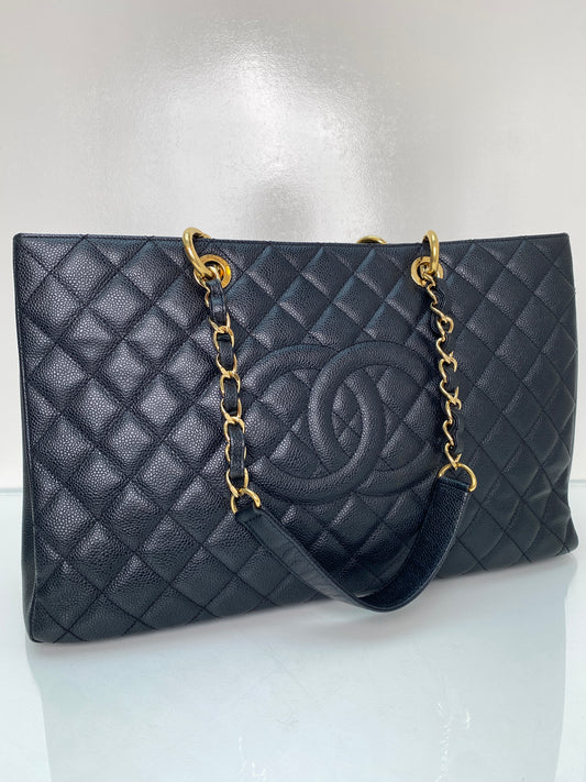 Chanel Black Caviar XL GST GHW #16