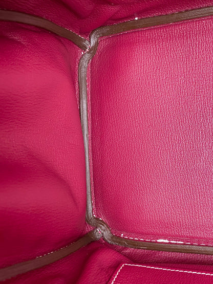 Hermes Birkin 35 Rose Tyrien Candy PHW #N
