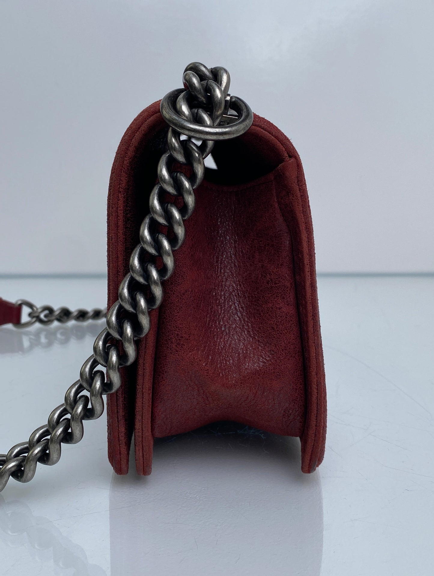 Chanel Burgundy Boy Bag RHW