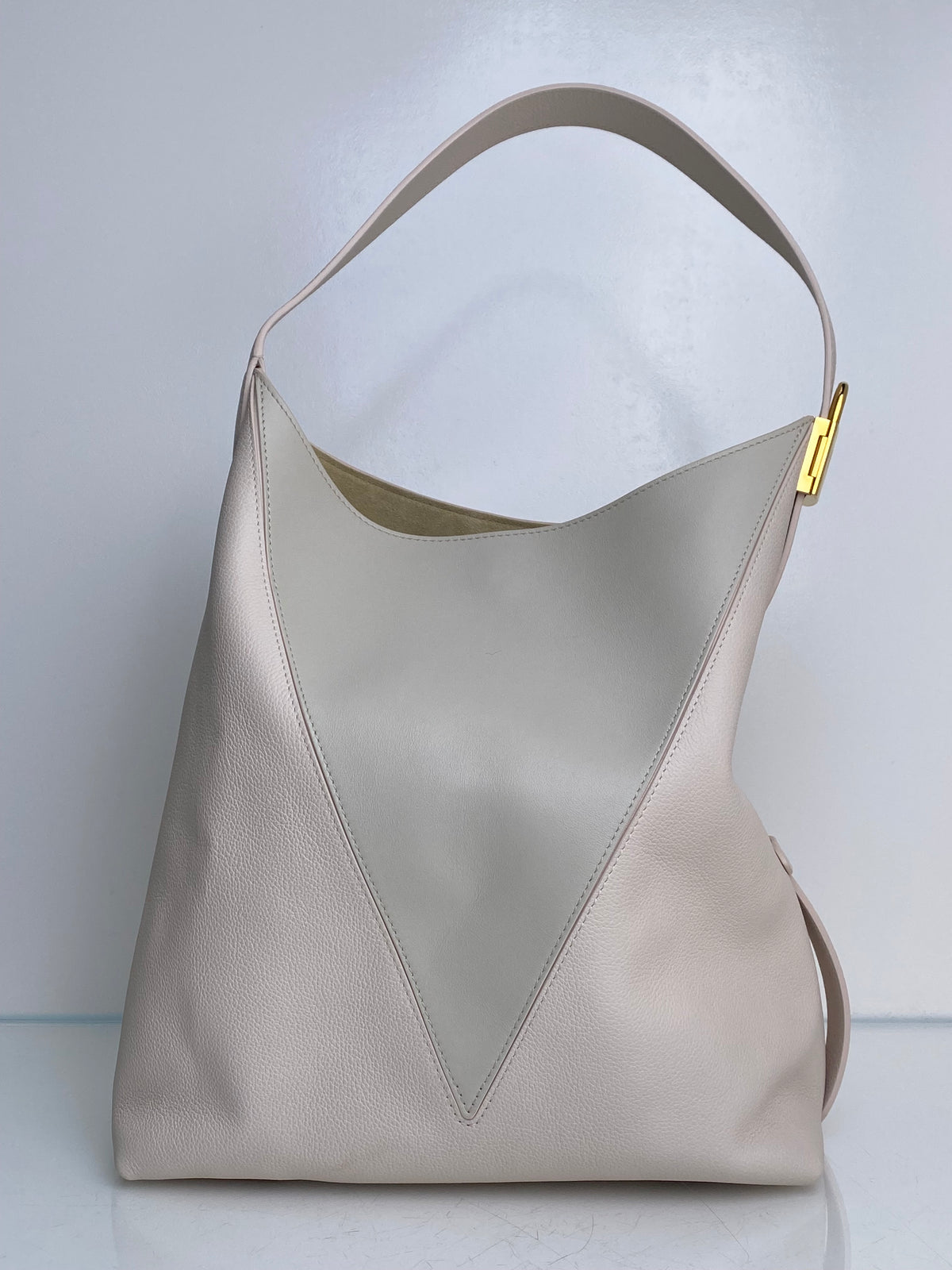 Louis Vuitton V Quartz Gris Low Key Hobo MM Bag GHW